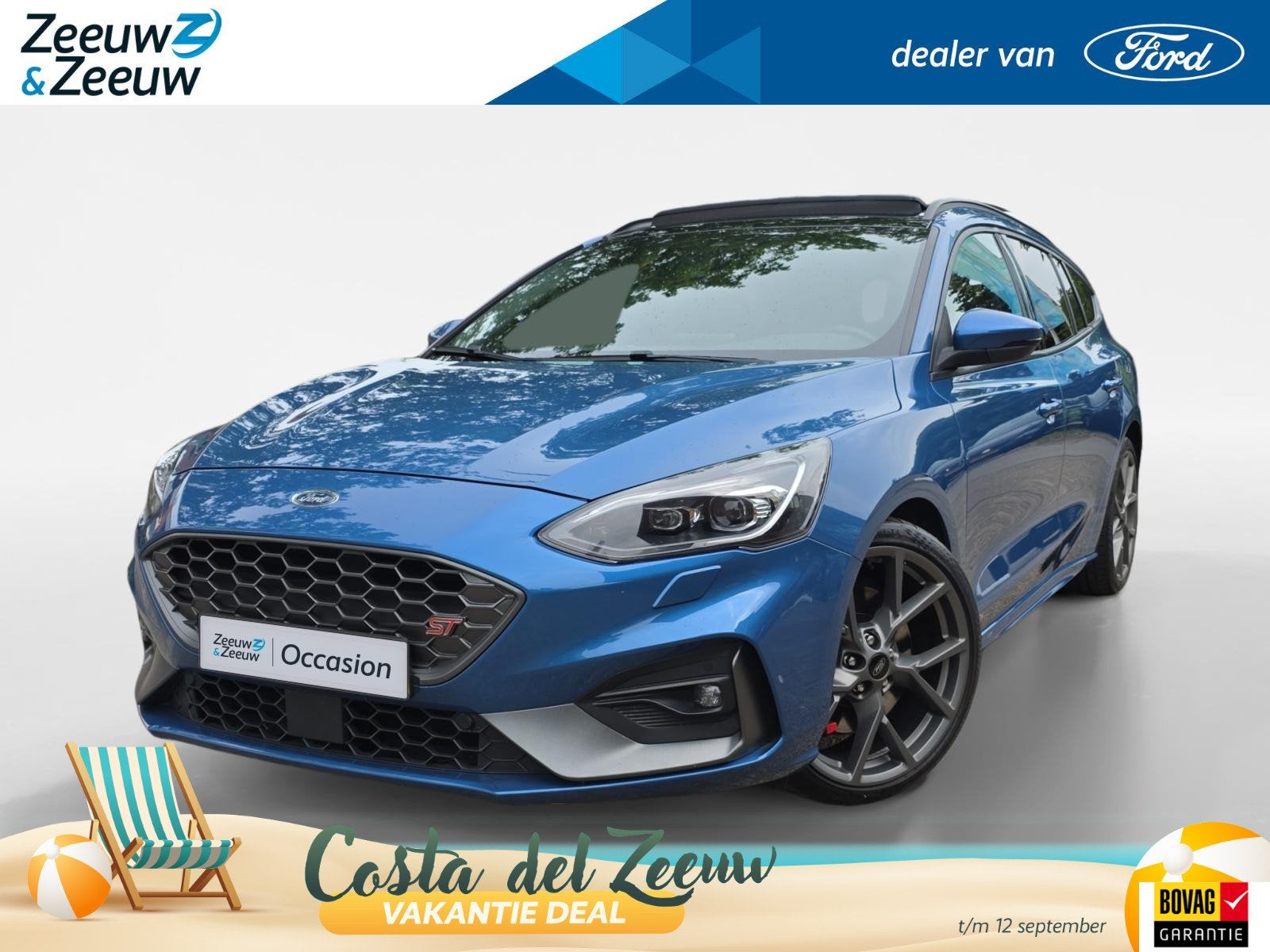 Ford Focus Wagon 2.3 EcoBoost ST-3 | Performance Pack | Pano, 12 maanden, Gebruikt, Euro 6, 4 cilinders