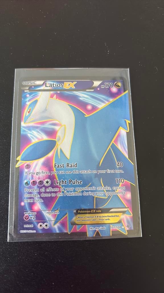 Latios EX pokemon, Ophalen of Verzenden, Zo goed als nieuw