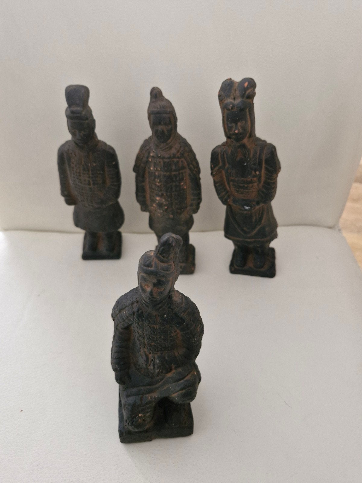 Terracotta Leger Beeldjes - Set van 4, Verzamelen, Ophalen of Verzenden, Gebruikt, Mens