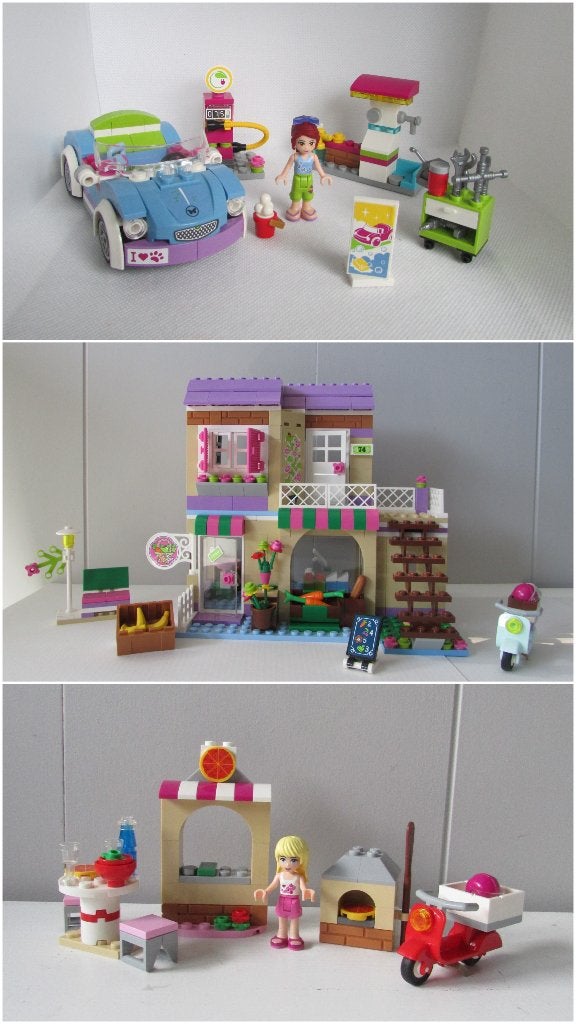 Grote Lego Friends stads bundel – 41108, 41091, 41092, Gebruikt, Compleet, Verzenden, Lego