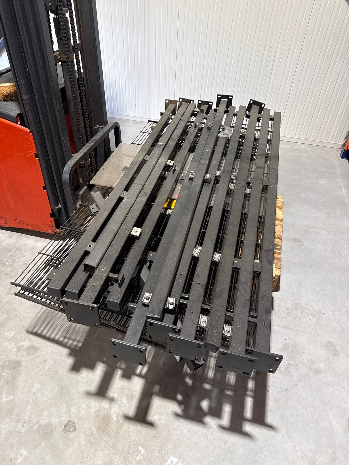 Stalen hekwerk afkomstig uit fabriek, Ophalen, Met poort, Gebruikt, Overige typen