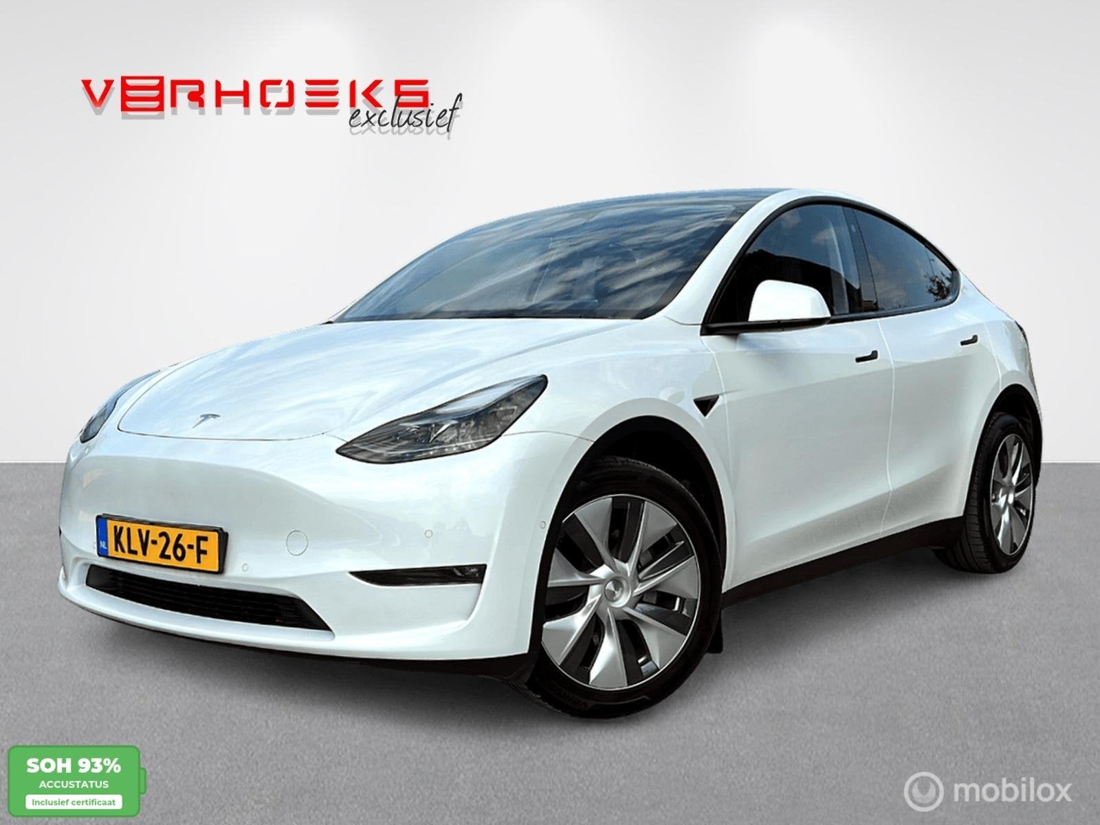 Tesla Model Y Long Range Dual Motor BTW!, Auto's, Tesla, Automaat, Gebruikt, Navigatiesysteem, Wit