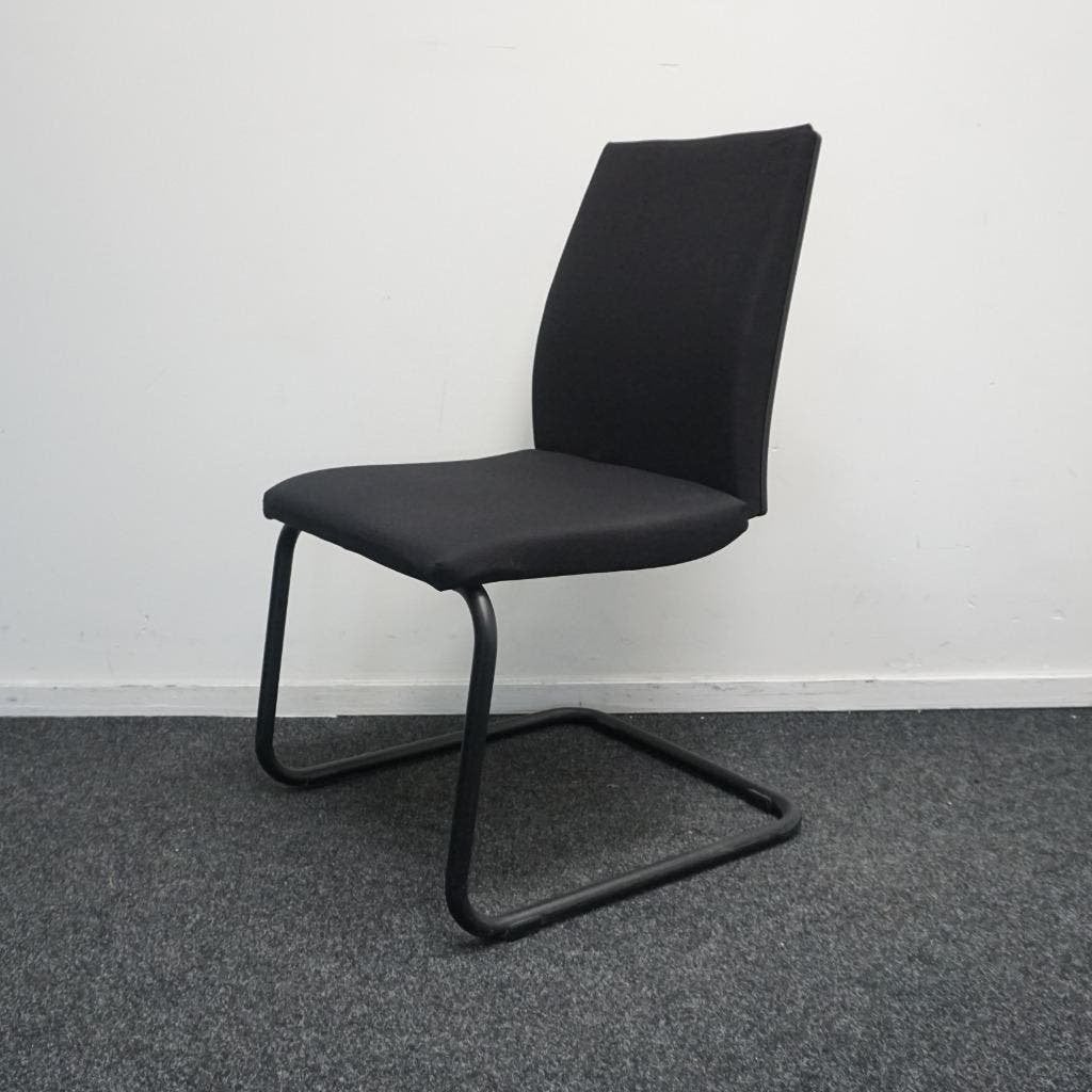 Sedus Yeah Vergaderstoelen | Slede-Stoelen | Zwarte Stof, Huis en Inrichting, Gebruikt, -, Zwart, -