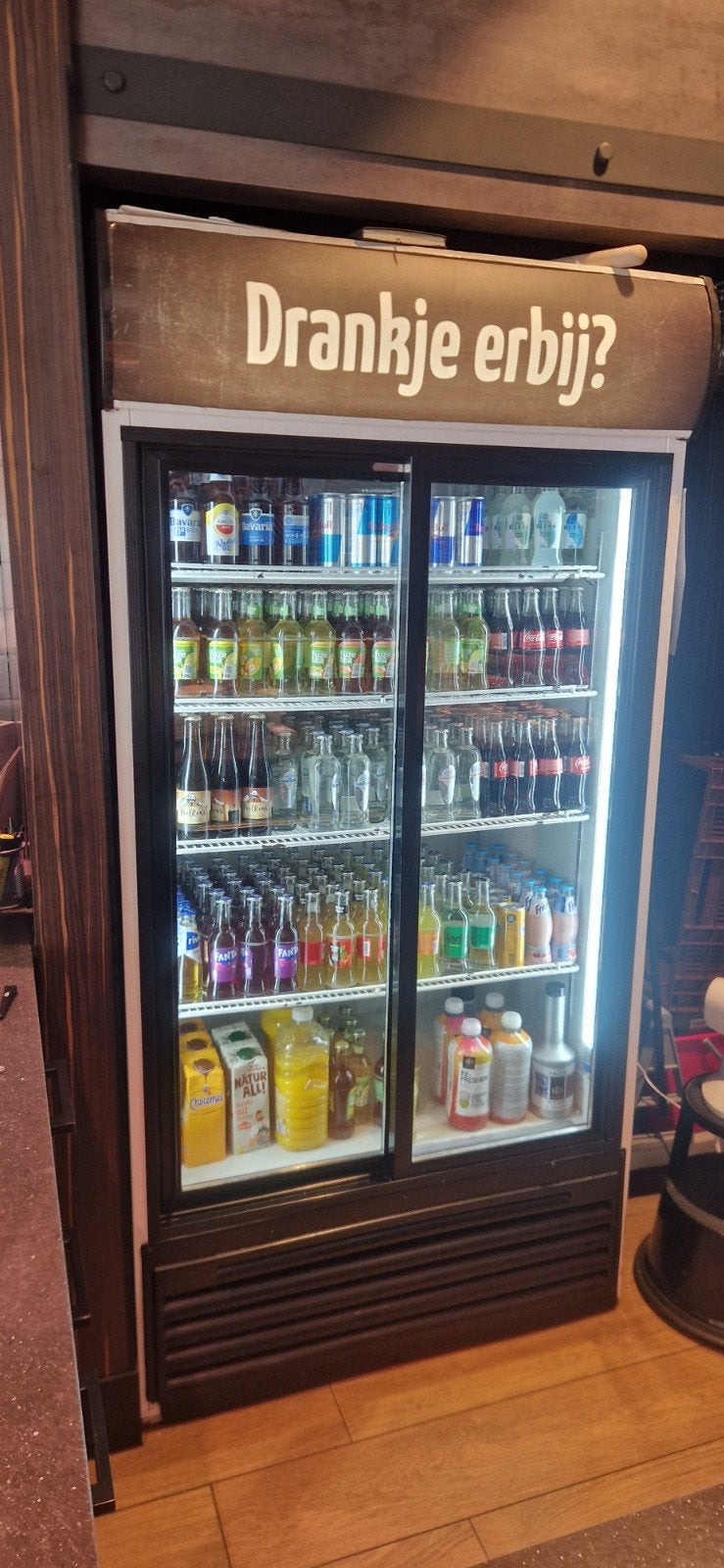 Grote Koelkast met Glazen Deuren - Perfect voor Drankjes, Ophalen, 200 liter of meer, 160 cm of meer, Zonder vriesvak