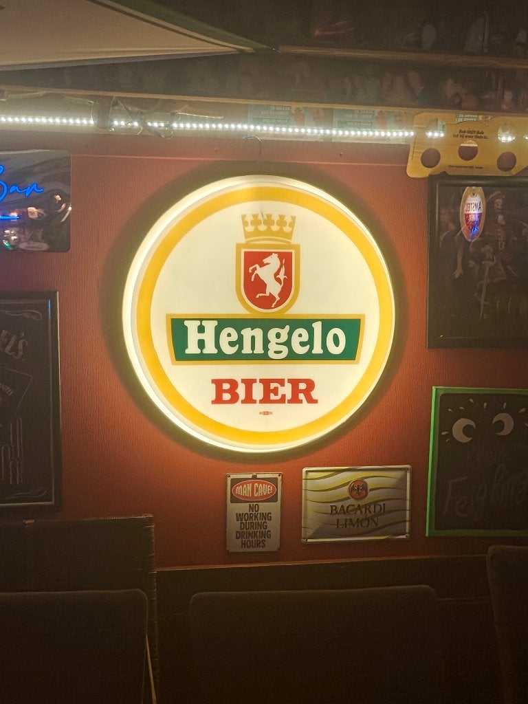 Lichtbak Hengelo bier, Verzamelen, Merken en Reclamevoorwerpen, Ophalen of Verzenden, Gebruikt, Reclamebord