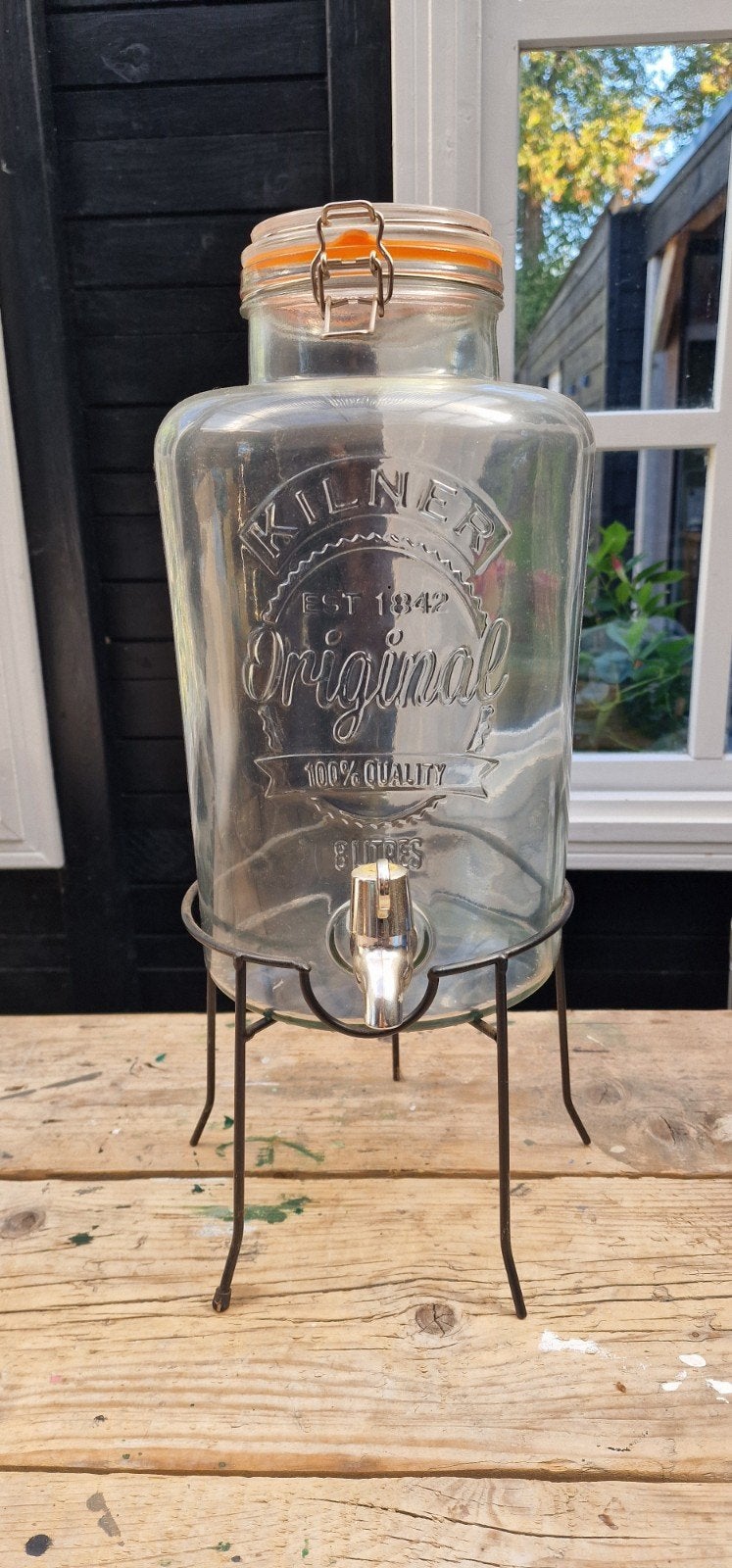 Kilner drankdispenser met standaard, Ophalen, Zo goed als nieuw, Overige merken, Glas