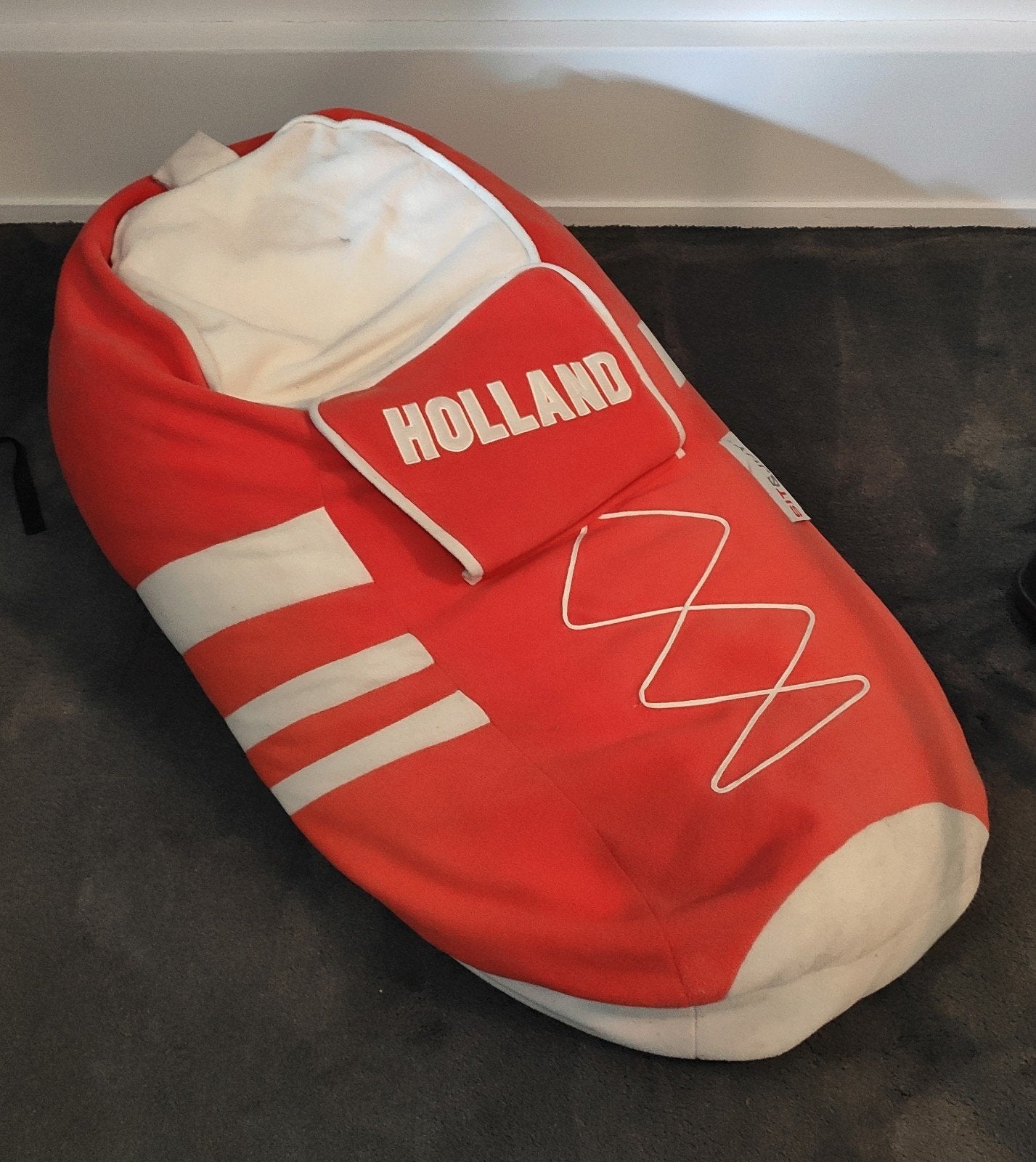 Voetbal schoen zitzak, Ophalen