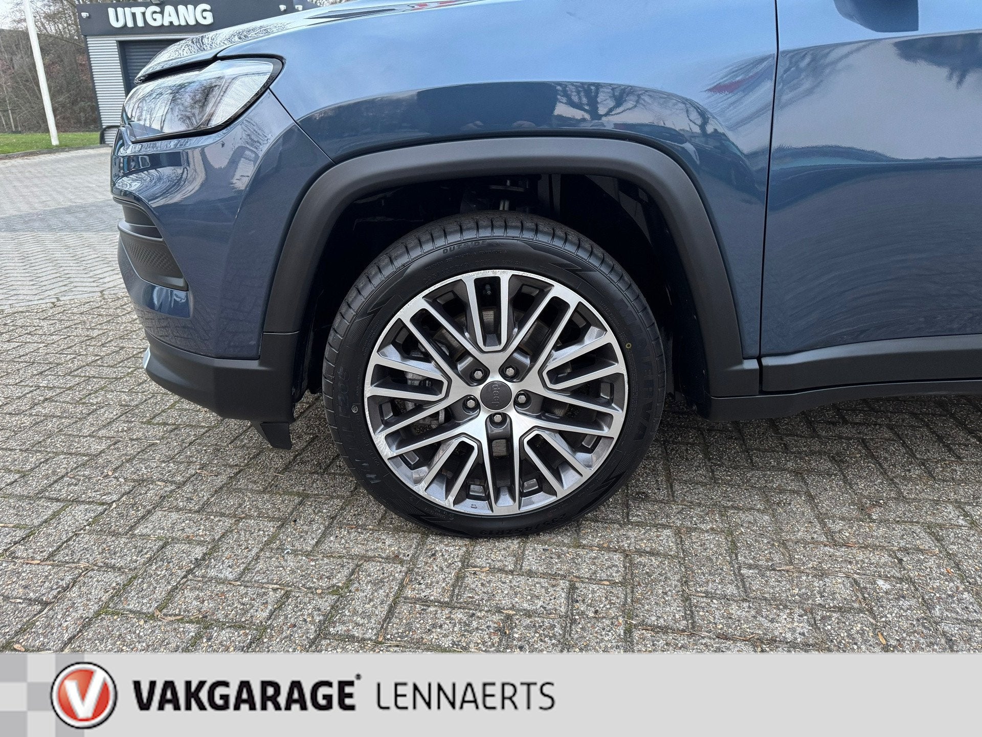 Jeep COMPASS 4xe 190 Plug-in Hybrid Electric Limited, Rijkla, Auto's, Automaat, Blauw, Leder en Stof, Bedrijf