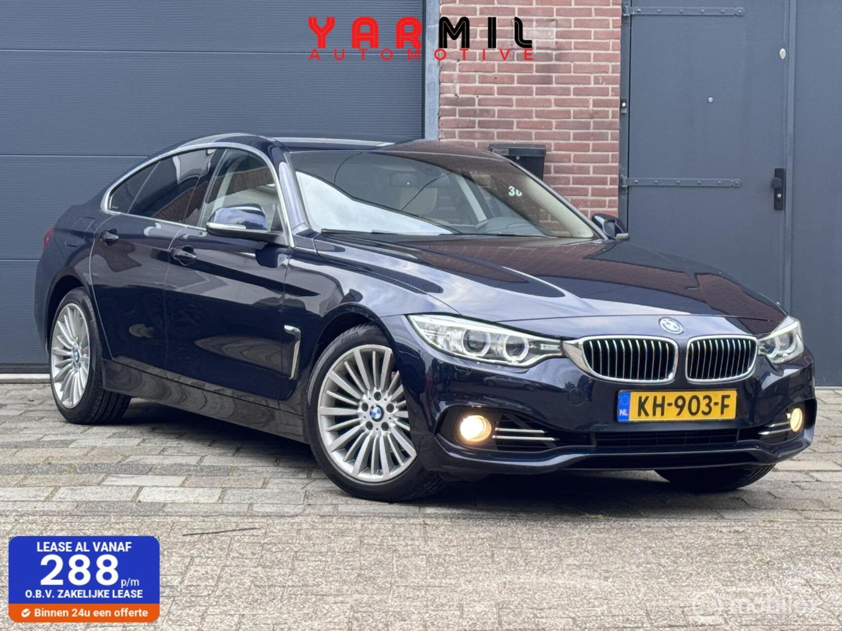 BMW 4-serie Gran Coupé 418i Centennial High Executive AIRCO, Auto's, Automaat, Gebruikt, Euro 6, Blauw