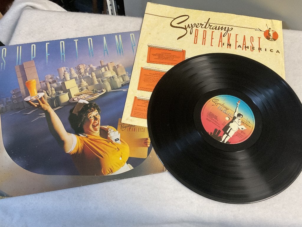 Breakfast in America vinyl lp van Supertramp., Gebruikt, Ophalen of Verzenden, 1970 - 1979, 12 inch