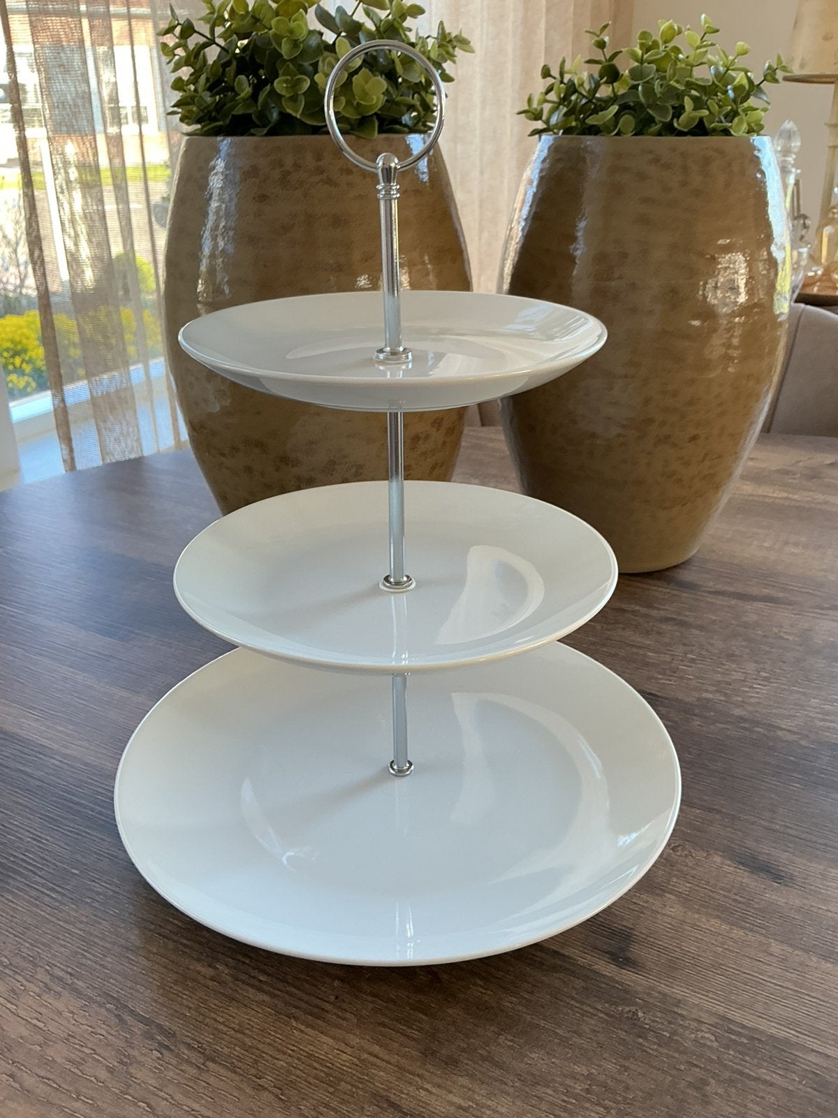 3 laags etagère nieuw, Huis en Inrichting, Woonaccessoires | Etagères, Ophalen of Verzenden, Nieuw