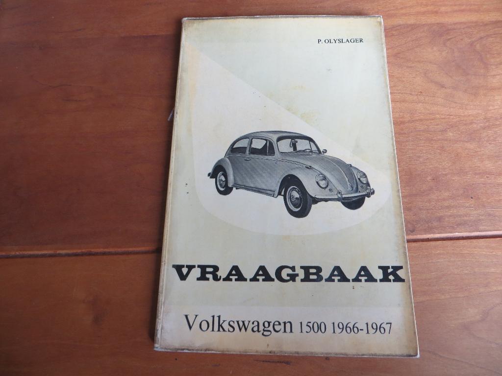 Vraagbaak Volkswagen Kever 1500, VW Karmann Ghia 1500 af '66, Ophalen of Verzenden