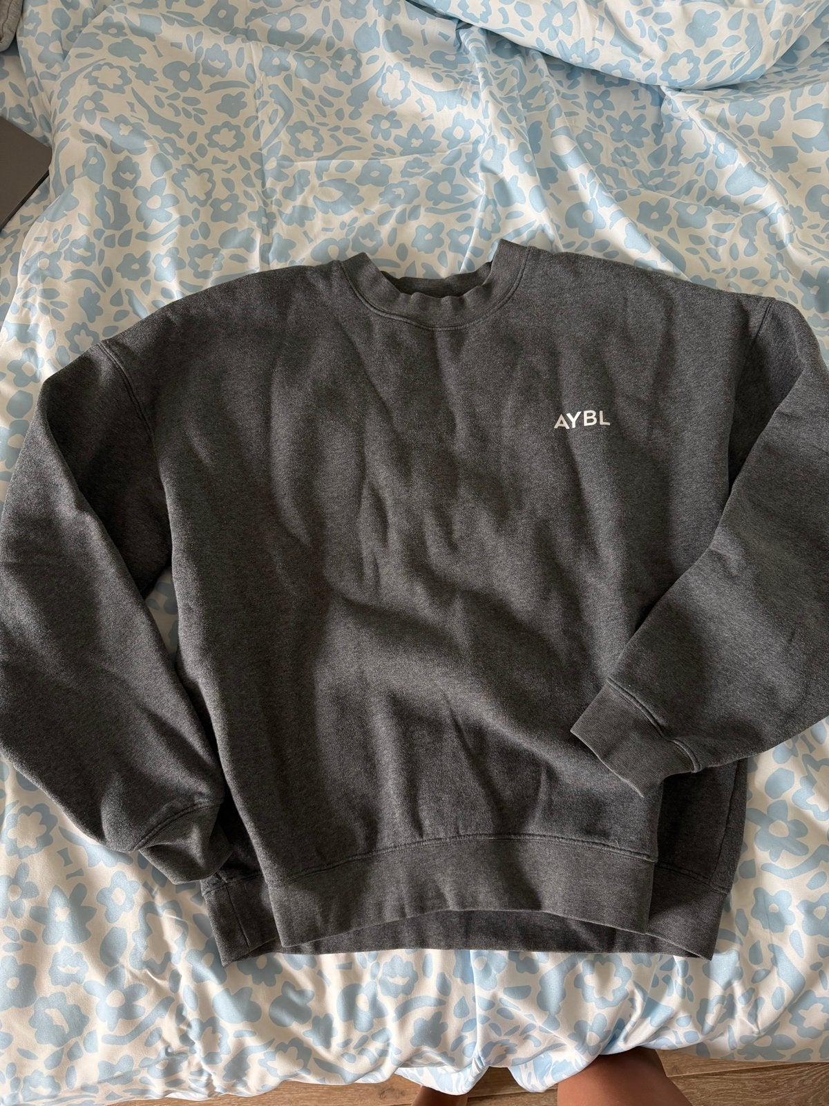 AYBL Grijs Sweatshirt Maat S, Verzenden, Zo goed als nieuw, Maat 36 (S), Grijs