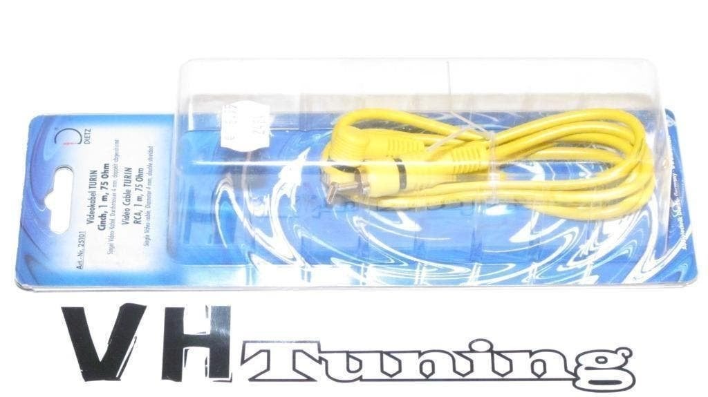Dietz Video cable TIRIN RCA 1M 75Ohm, Auto diversen, Ophalen of Verzenden