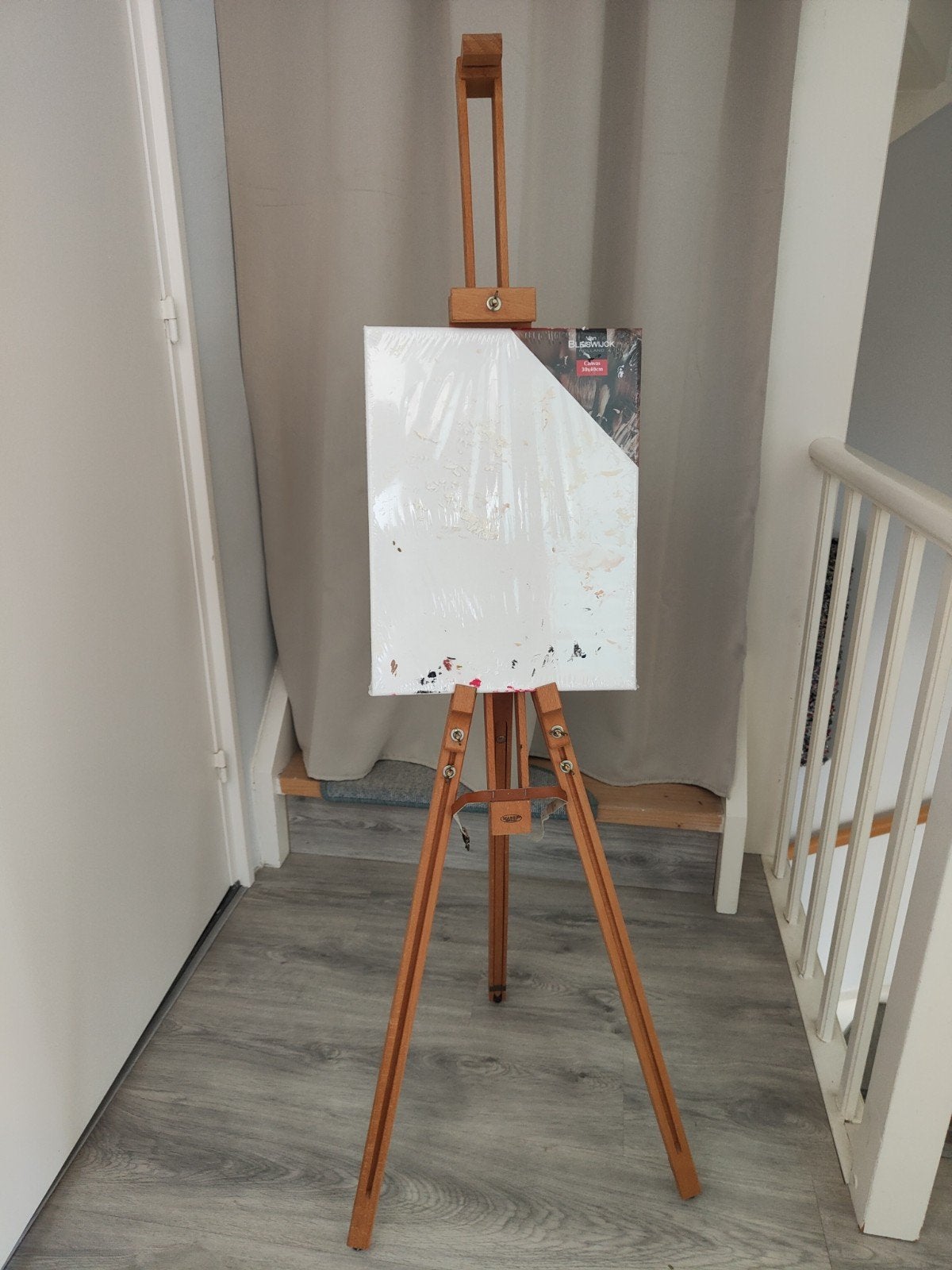 Houten Schildersezel van Mabef - Geschikt voor Grote Doeken, Hobby en Vrije tijd, Ophalen, Gebruikt, Ezel