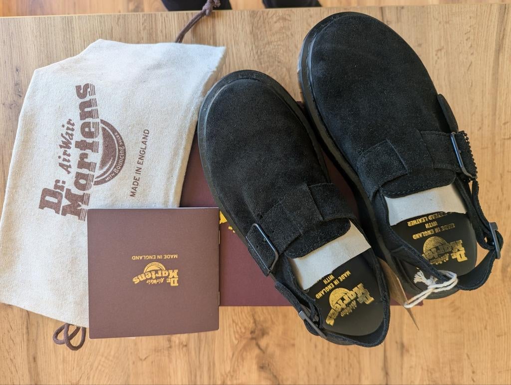 Dr. Martens EU 38 | JORGE MADE IN ENGLAND MULES, Zwart, Nieuw, Dr. Martens, Sandalen of Muiltjes
