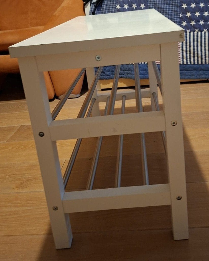 Wit schoenenrek Ikea TJUSIG, Ophalen of Verzenden, Zo goed als nieuw