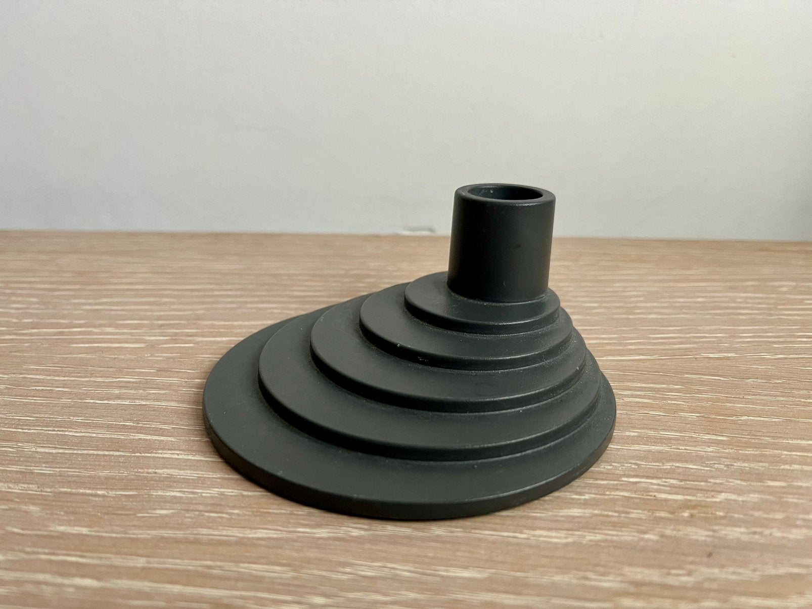 IKEA  HAY YPPERLIG kandelaar – zwart – Scandinavisch design, Overige materialen, 12 cm, Zwart, IKEA