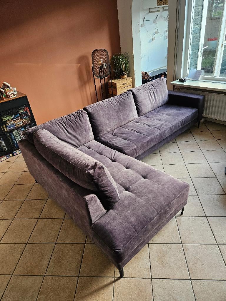 Goossens Coco hoekbank – zeer goede staat - MOET NU WEG, Ophalen, 250 tot 300 cm, Hoekbank, Driepersoons