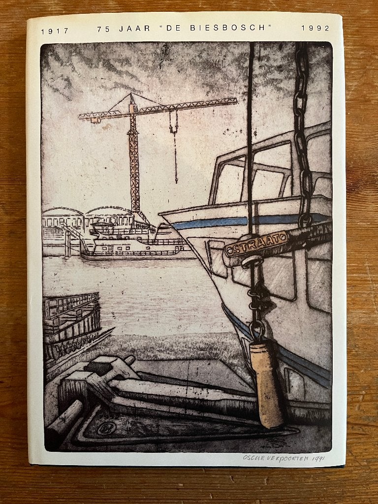 75 Jaar 'De Biesbosch' 1917-1992 - Boek over scheepswerf, Ophalen of Verzenden, Gebruikt, Motorboot of Zeilboot, Boek of Tijdschrift