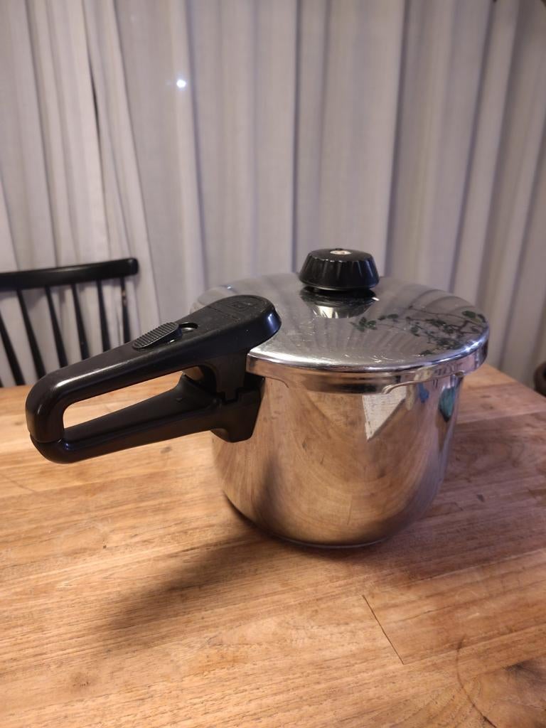 Snelkookpan, Ophalen of Verzenden, Gebruikt, Rvs, Koekenpan of Braadpan