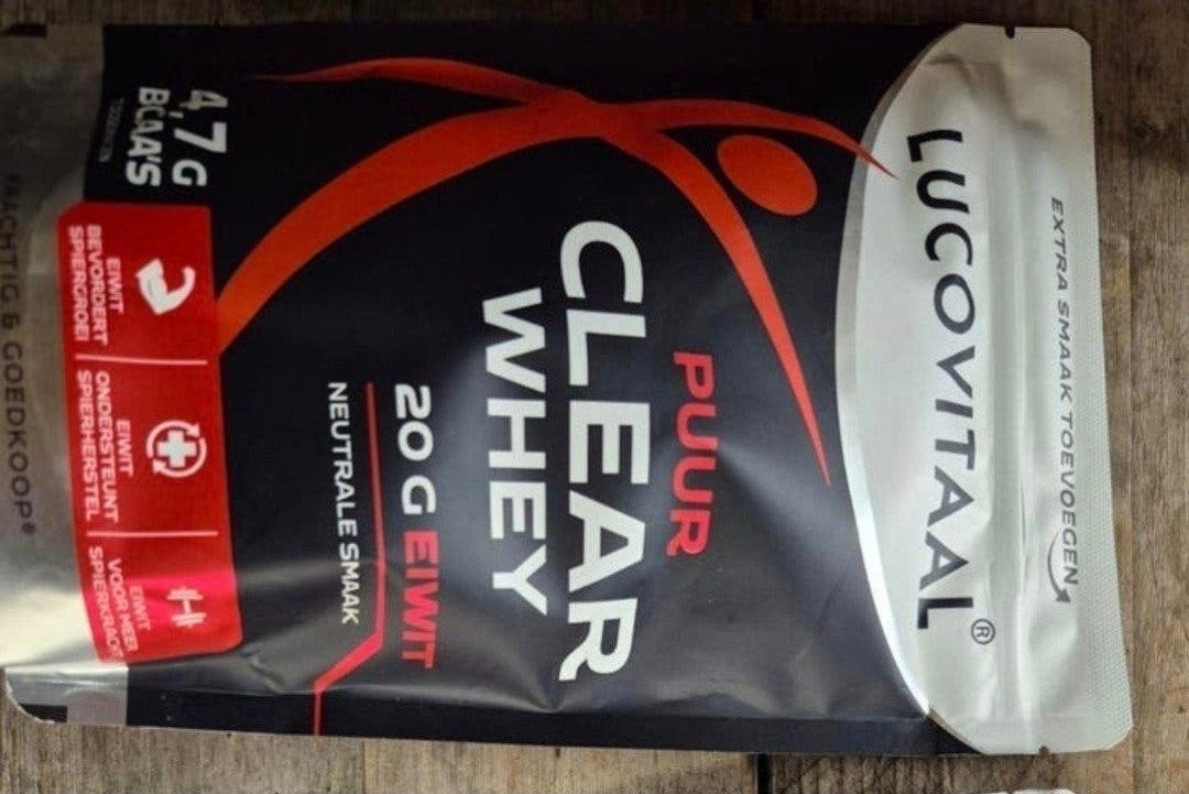 Lucovitaal Puur Clear Whey Eiwit, Sport en Fitness, Ophalen of Verzenden, Nieuw, Poeder of Drank