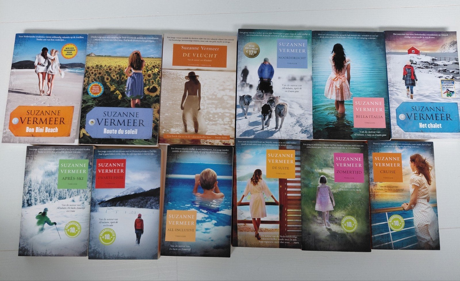 12 boeken van Suzanne Vermeer - thrillers, Ophalen, Zo goed als nieuw, Suzanne Vermeer, Nederland
