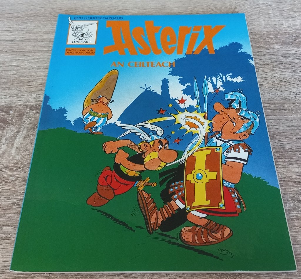 Asterix an Ceilteach (de Galliër, Gaelisch/Schots 1e druk), Eén stripboek, Ophalen of Verzenden, Zo goed als nieuw, Goscinny & Uderzo