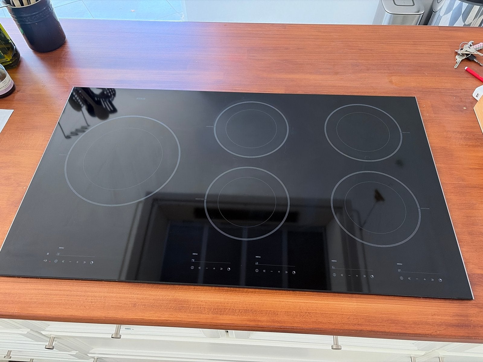 ATAG HI9271M Inductiekookplaat 90x52 cm z.g.a.n., Ophalen, Zo goed als nieuw, Inbouw, Inductie