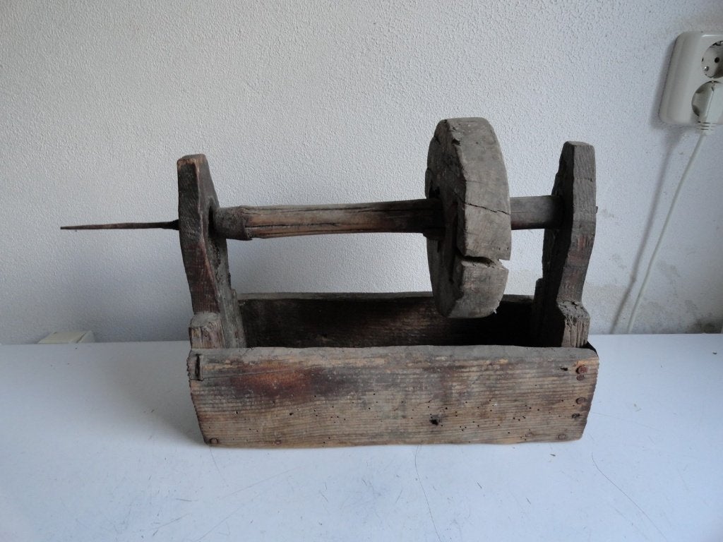 Spinnewiel, tafel spinnenwiel, antiek, Ophalen of Verzenden