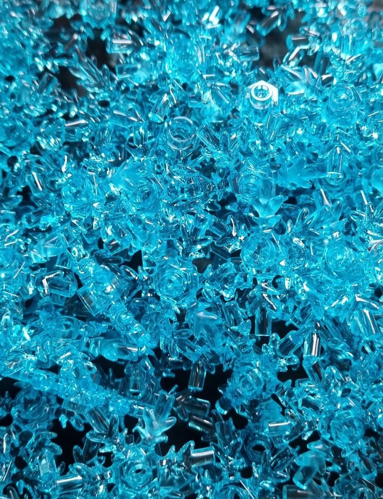 Lego 4x4 rock crystal (snowflake), Trans light blue (per 20), Kinderen en Baby's, Ophalen of Verzenden, Nieuw, Losse stenen, Lego