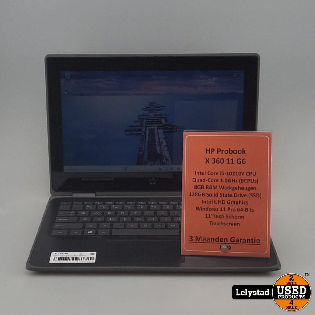 HP Probook X360 11 G6 I5-10210Y 8GB/128GBSSD Win 11Pro Touch
