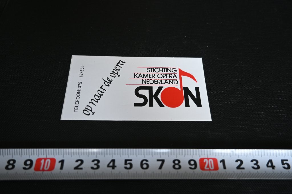 sticker Alkmaar Stichting Kamer Opera Nederland SKON, Ophalen, Zo goed als nieuw