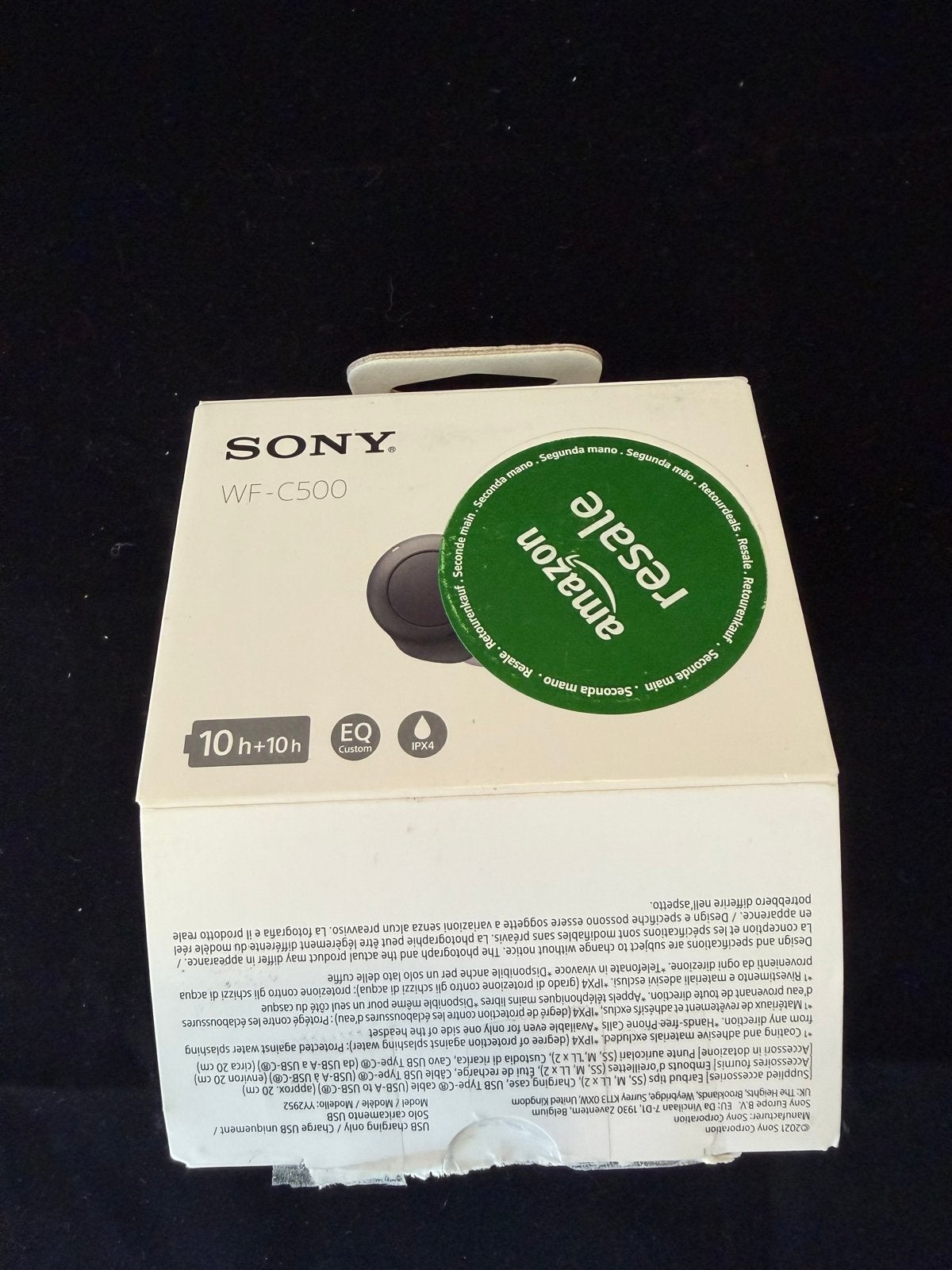 Nieuwe Sony WF-C500 Draadloze In-ear Koptelefoon Zwart, Audio, Tv en Foto, Koptelefoons, In-ear, Us, Bluetooth, Nieuw