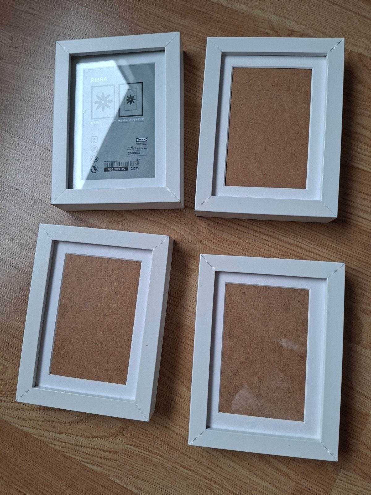 4x IKEA RIBBA fotolijsten wit 13x18 cm, Huis en Inrichting, Woonaccessoires | Lijsten, Ophalen of Verzenden, Zo goed als nieuw