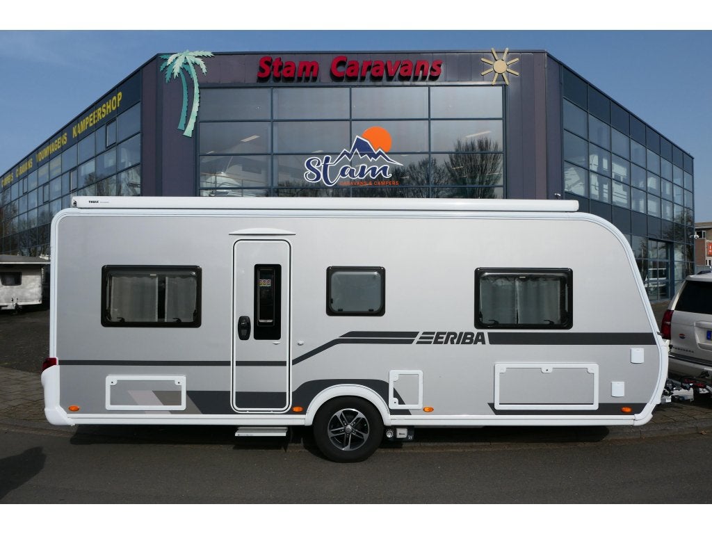 Eriba Nova 530 enk. bed zeer luxe, Caravans en Kamperen, Caravans, Rondzit, Schokbreker, 5 tot 6 meter, Eriba
