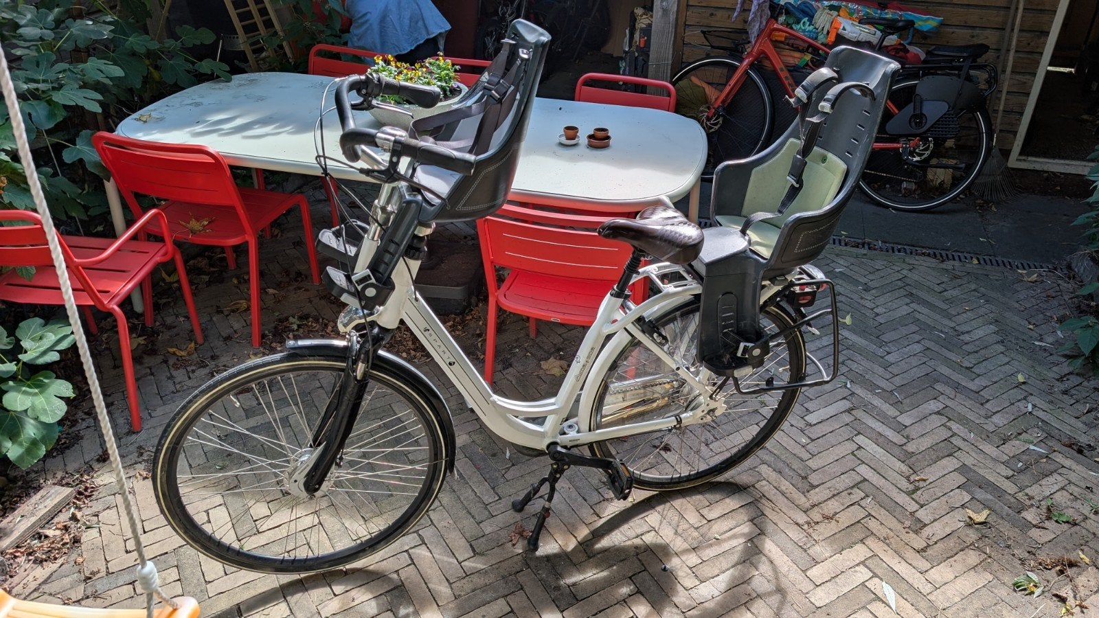 Sparta Amazone 4Life mamafiets met 2 Bobike-zitjes – 7 versn, Ophalen, 2 zitjes, Sparta, Gebruikt
