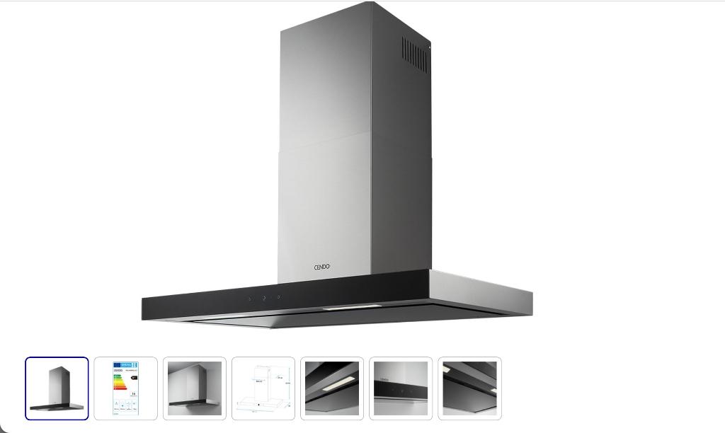 Afzuigkap CENDO Randafzuiging | 90 cm | KR5690EPDZ-V2, Ophalen, Wandschouwkap, 800 m³ per uur of meer, Zo goed als nieuw