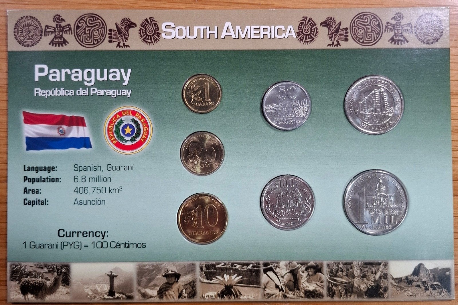 16# Coins of the World muntset Paraguay, Ophalen of Verzenden, Zuid-Amerika