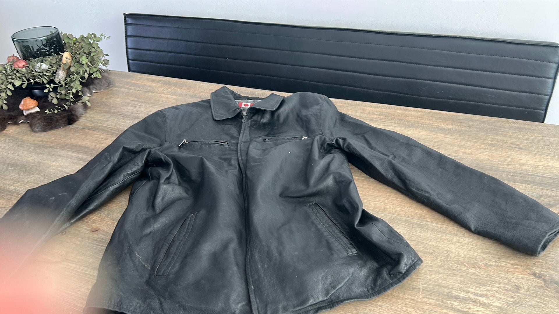 Leren heren  jas maat l canadisn winter winter, Kleding | Heren, Ophalen of Verzenden, Zo goed als nieuw, Bruin