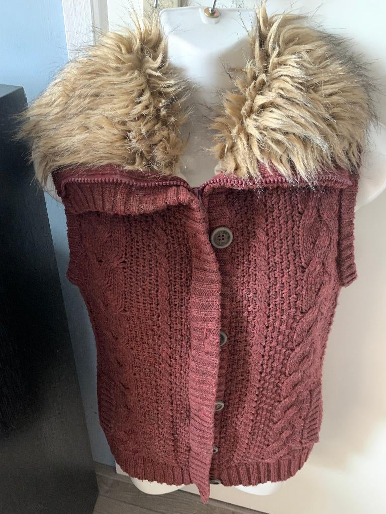 Miss America damesvest maat S(nr.41 D9), Kleding | Dames, Truien en Vesten, Ophalen of Verzenden, Gedragen, Maat 36 (S), Bruin