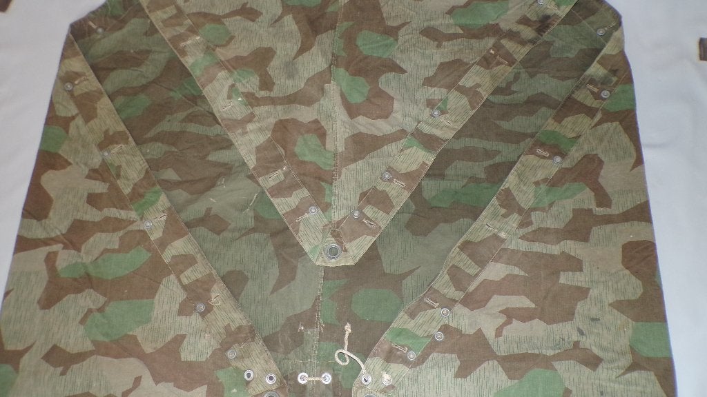 Duitse Wehrmacht Zeltbahn 31 - Splittertarn Camouflage, Verzamelen, Verzenden, Landmacht, Duitsland, Kleding of Schoenen