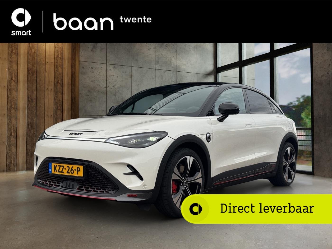 smart #3 BRABUS 66 kWh € 7.000 REGISTRATIE VOORDEEL!, Auto's, Gebruikt, 1885 kg, 428 pk, Wit