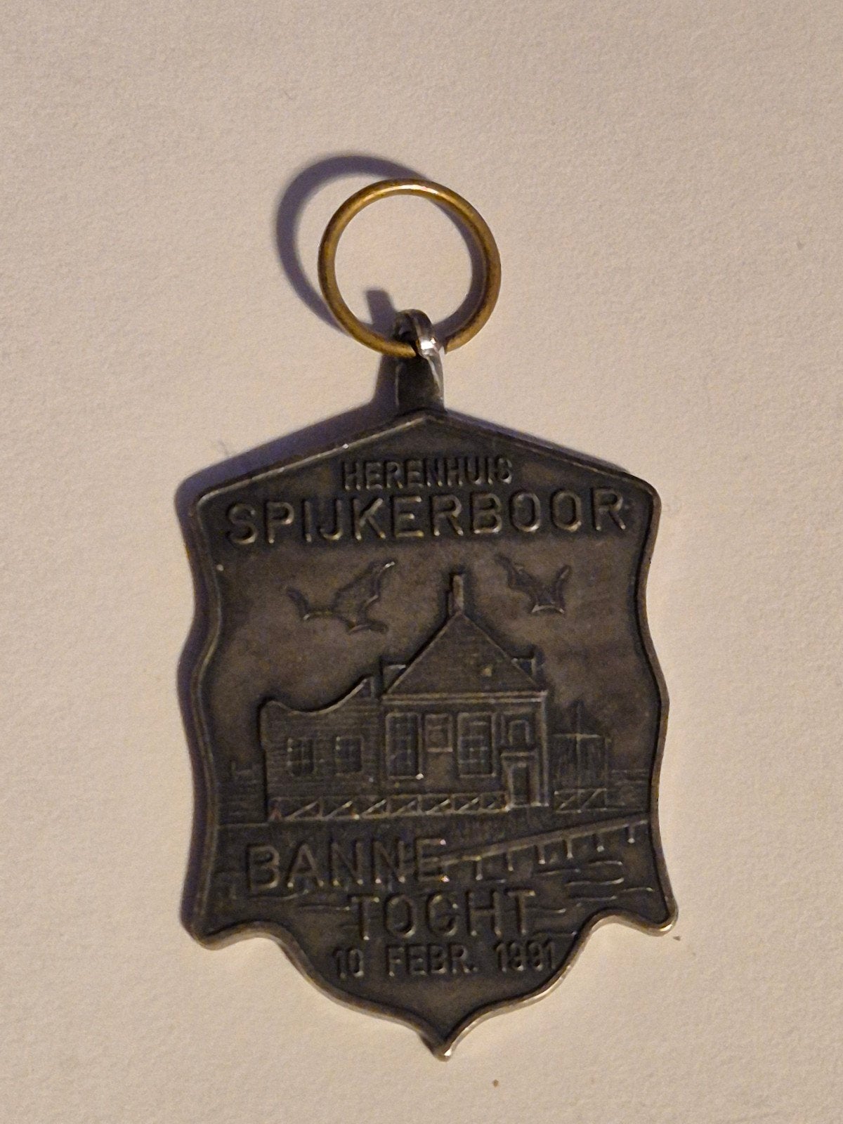 Medaille schaatsen Bannetocht Spijkerboor 1991, Postzegels en Munten, Ophalen of Verzenden, Overige materialen, Nederland