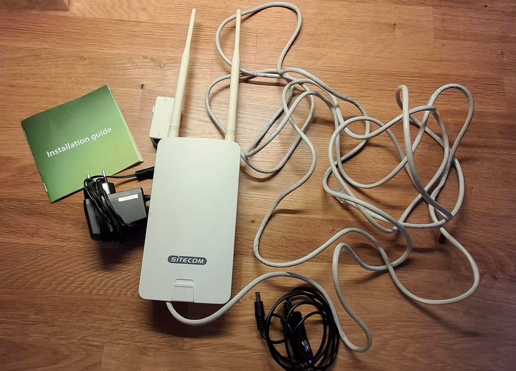 Sitecom WiFi Versterker Outdoor - Complete Set, Computers en Software, WiFi-versterkers, Ophalen of Verzenden, Gebruikt, Sitecom