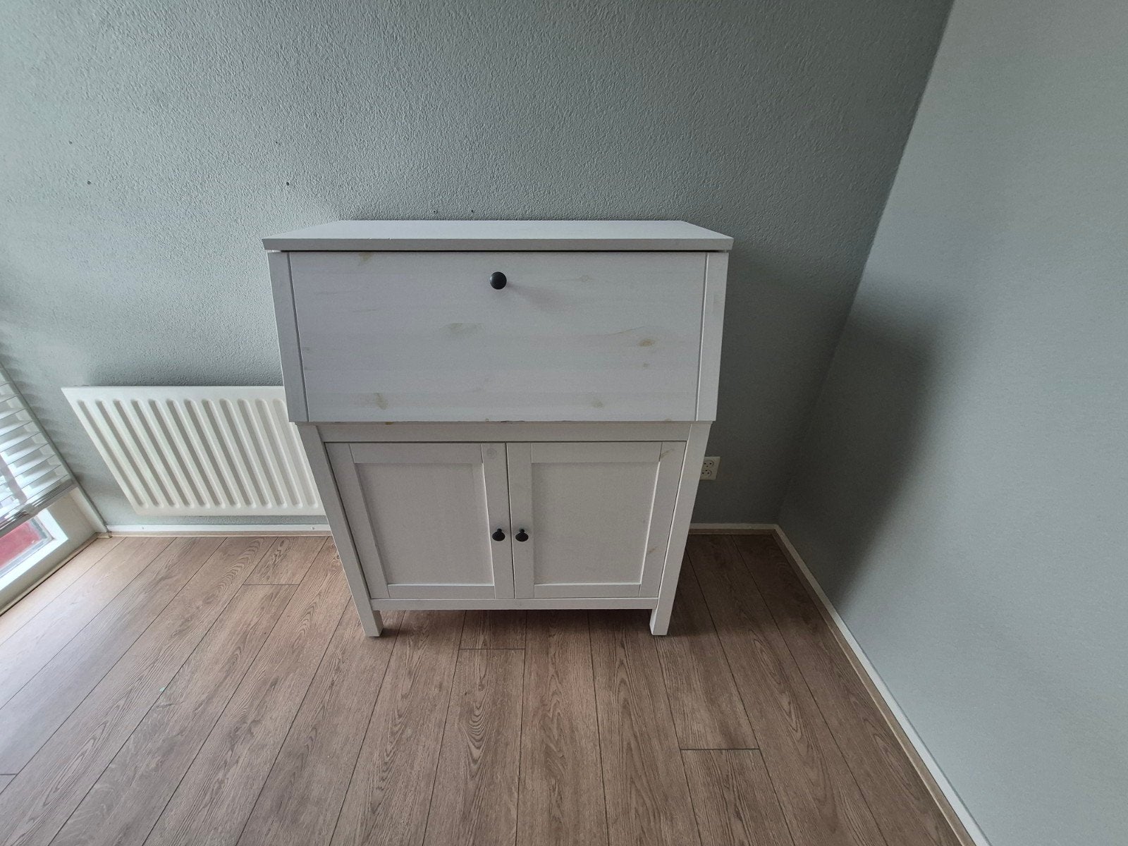 IKEA HEMNES Secretaire / Bureau-kast combinatie, Ophalen, Opbergruimte, Gebruikt, Hout