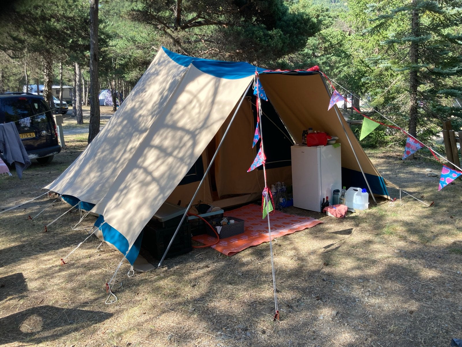 Katoenen De Wit tent - 4 persoons, Ophalen, Gebruikt, Tot en met 4