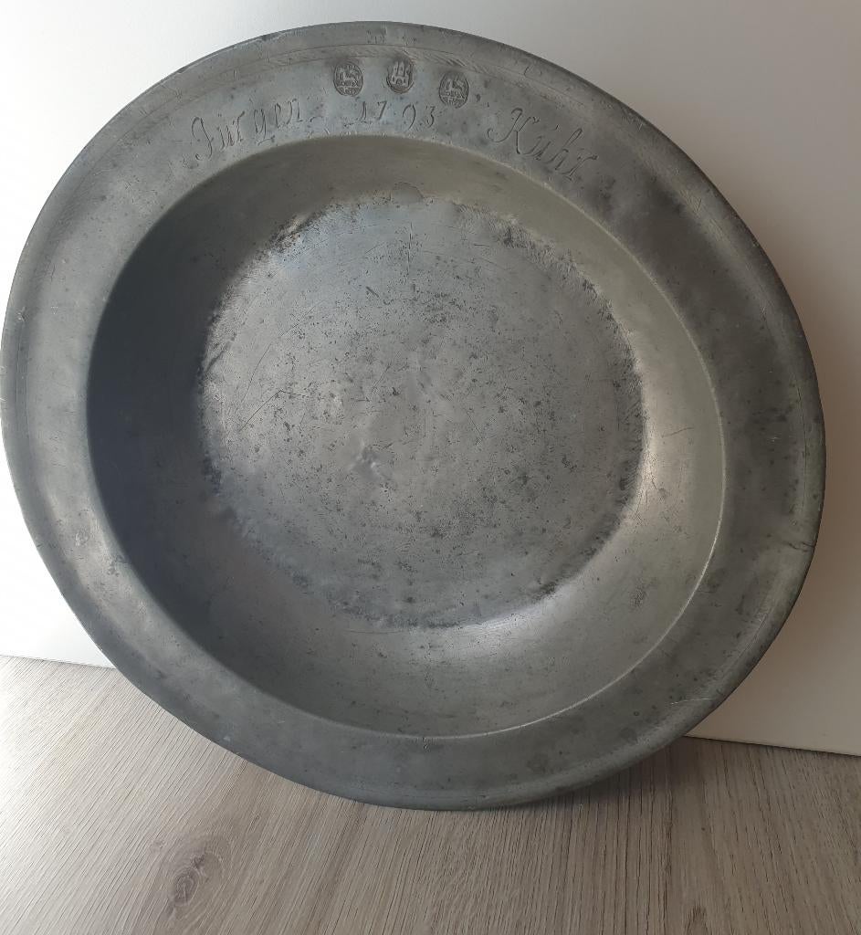 Tinnen schotel, Ophalen of Verzenden