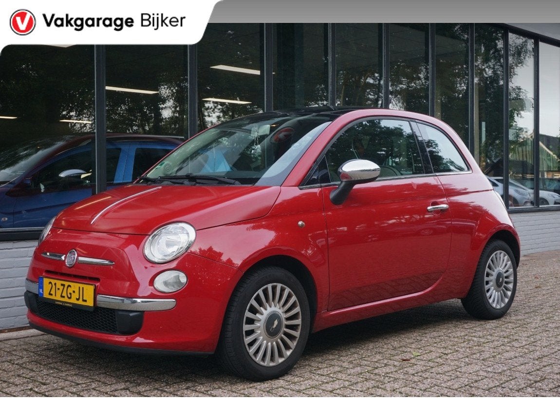 Fiat 500 1.2 Lounge (bj 2008), Auto's, Voorwielaandrijving, Stof, Gebruikt, 1242 cc