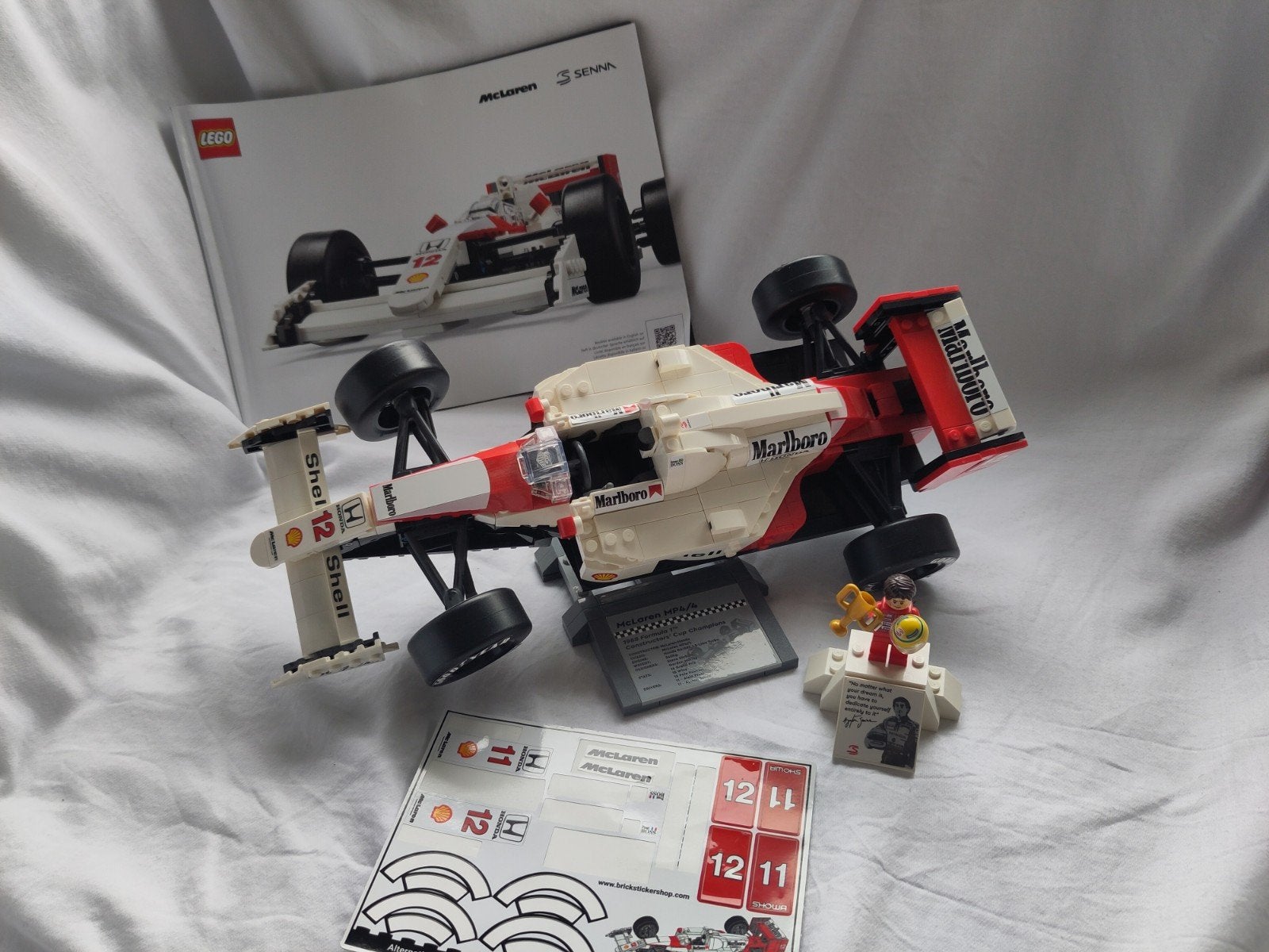 LEGO McLaren MP4/4 & Ayrton Senna (10330), Ophalen of Verzenden, Zo goed als nieuw, Overige merken